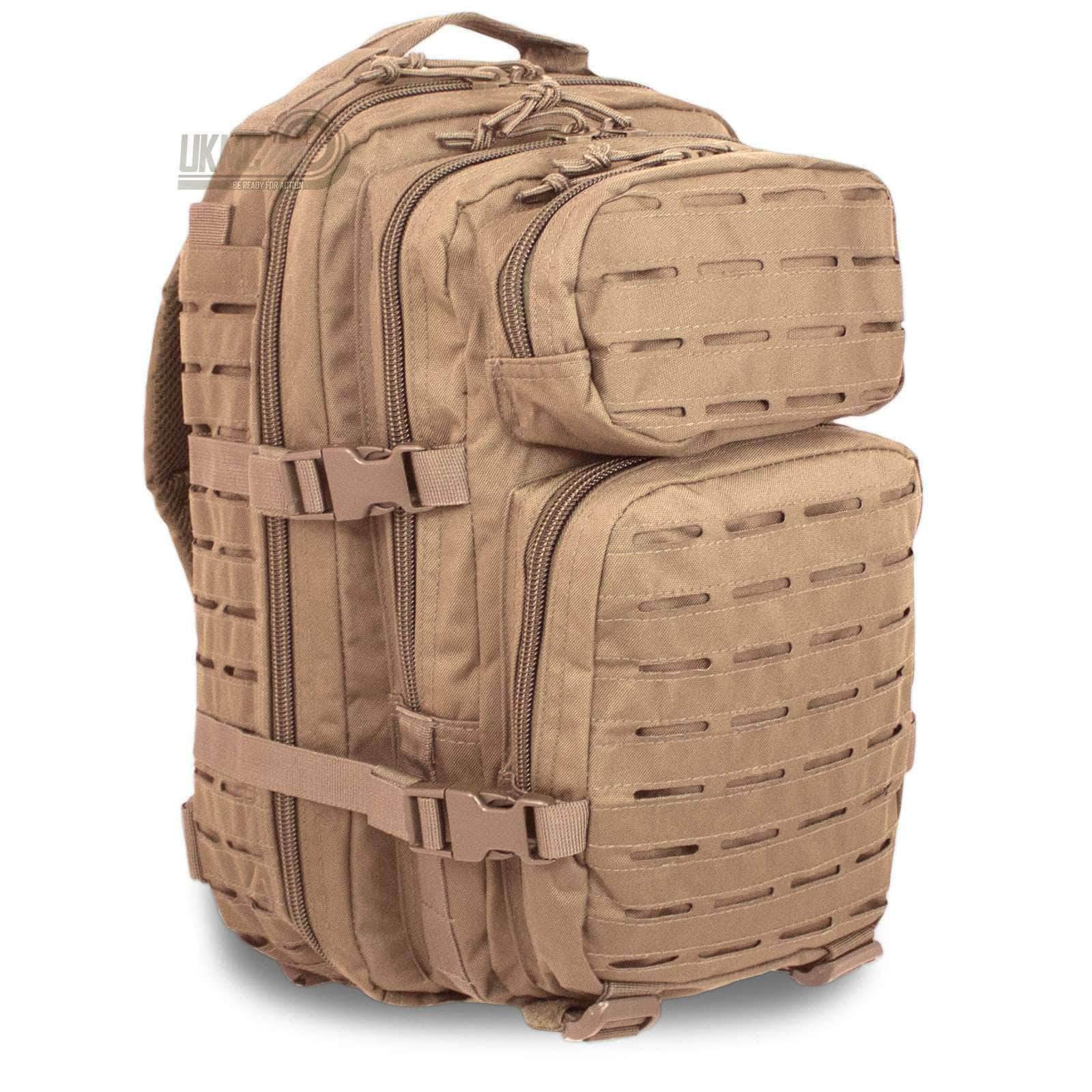 US Assault Pack Backpack Laser Cut, Kojote, 51 x 29 x 28 cm, 36 Liter — image 1