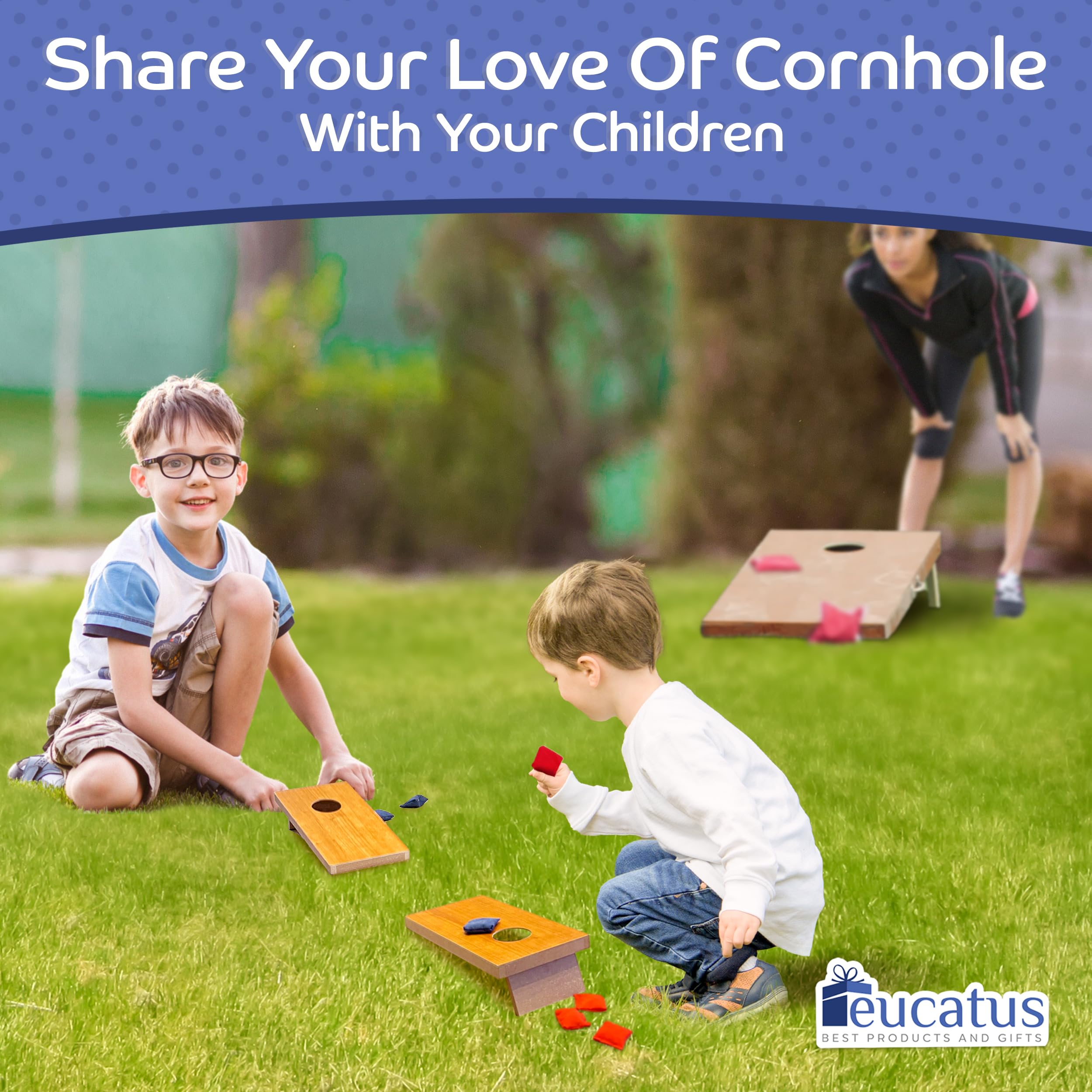 GoSports Coinshot Mini Cornhole Da Tavolo - Gioco Da Tavolo Con Monete, 2 Tavole E 16 Gettoni, Per Bambini E Adulti, Rosso - 3