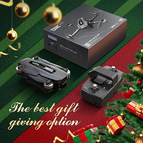Miniatura 2 de Drone GPS con cámara 4K EIS UHD 130 FOV para adultos principiantes, TSRC M7 FPV Quadcopter con 3 baterías de tiempo de vuelo de 90 minutos, motor