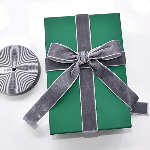 Miniatura 6 de Chenkou Craft Cinta de terciopelo de 20 yardas, 1 12 pulgadas, total de 20 colores, lotes surtidos a granel