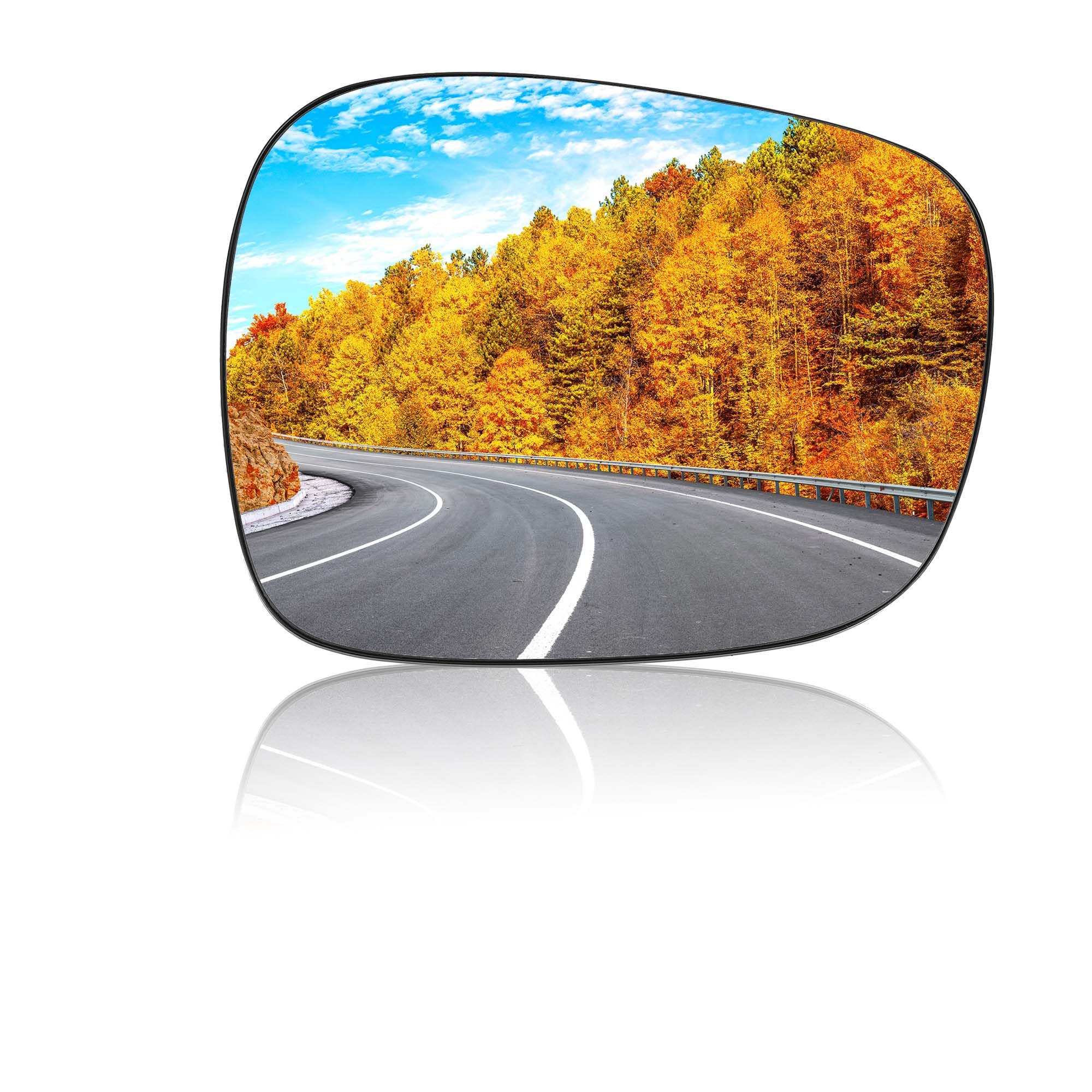 Rétroviseur Droite Chauffé Miroir Verre pour BMW X3-1 Pcs Blanc Verre Remplacement de Voiture