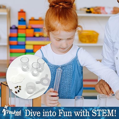 Miniatura 5 de Kit de bricolaje de filtro de agua para niños, kit de purificación de agua STEM con guijarros, arena, cámara de filtro y papel, experimentos