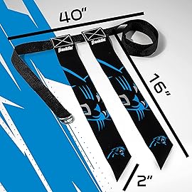 NFL Carolina Panthers Unisex Franklin Sports NFL Carolina Panthers Youth Flag Football Setfranklin Sports NFL Carolina Panthers Youth Flag Football Set, White, One Size