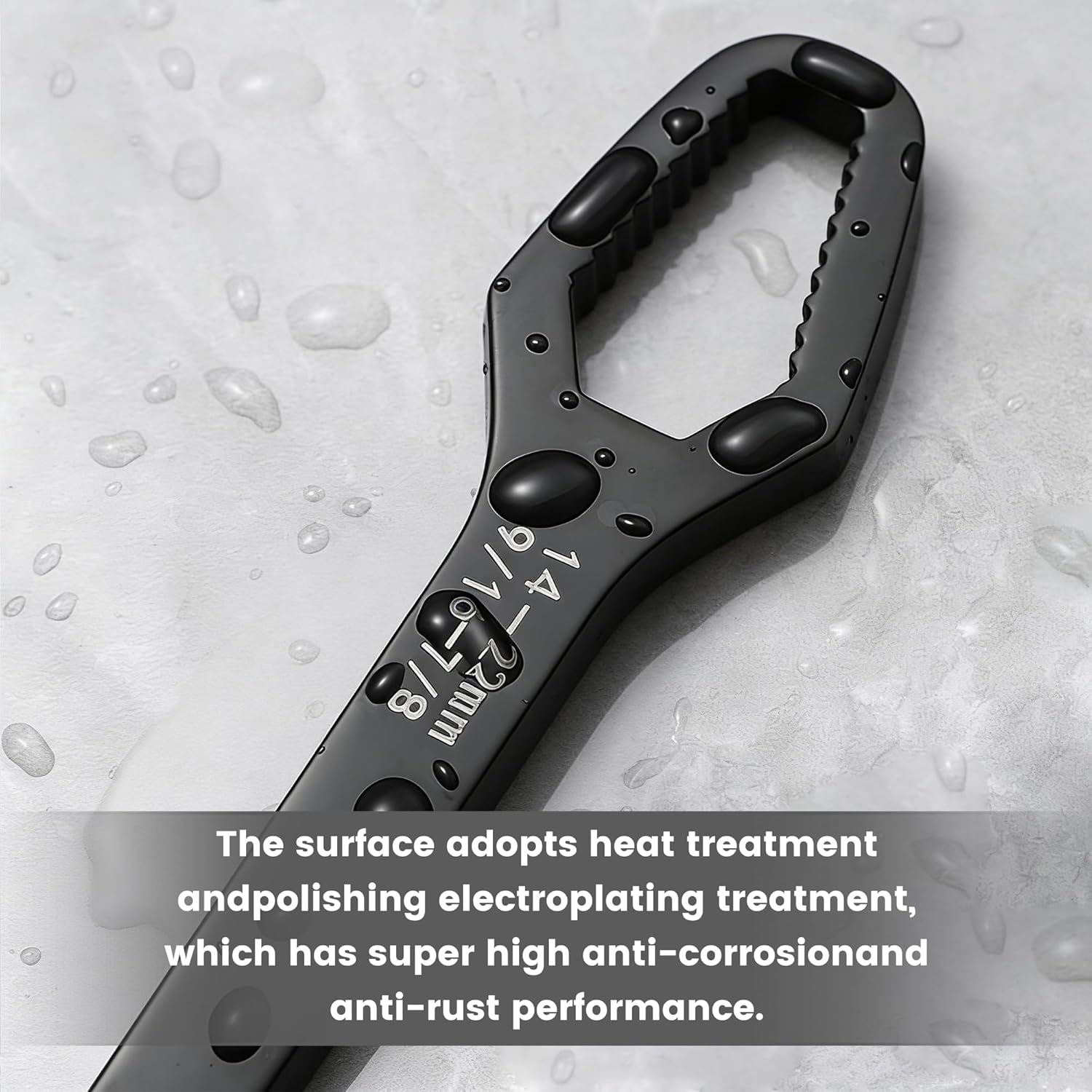Universal Double Ended Wrench, Self Adjusting Universal Wrench 3mm-22mm, Multi-Function Double Head Adjustable Wrench for Nuts & Bolts, Hand Tool for Auto Repair, Home Maintenance (Black)