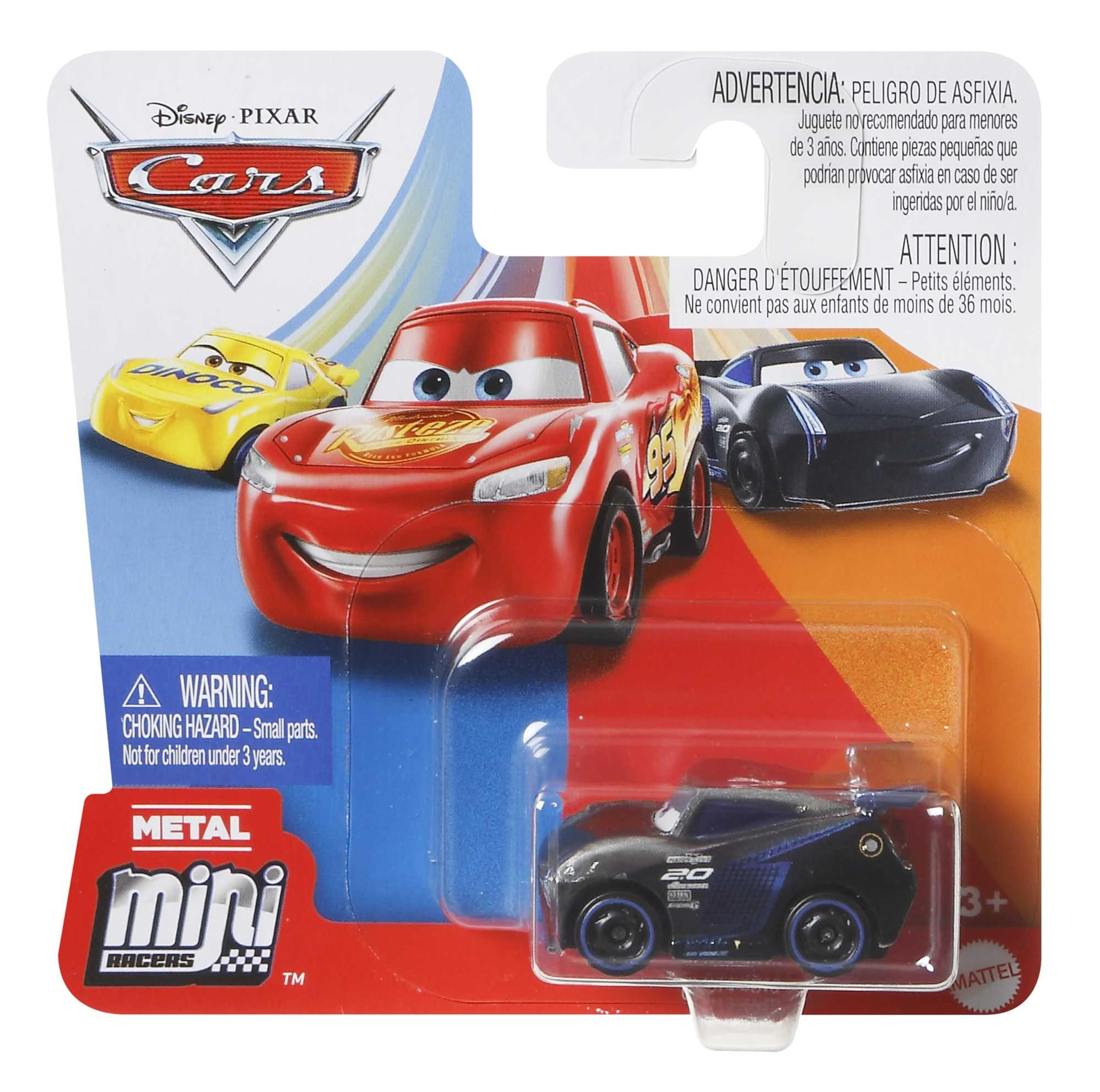 Disney Pixar Cars Asortyment filmowych metalowych minipojazdów do zabawy w domu i podróży, GKF65