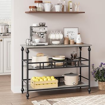 Hallway Console Table, 3-Tier Entryway Narrow Side Table with Shelves, Couch Table Behind Sofa, Narrow Entryway Tables for Small Space Entryway Foyer Living Room Bed Room