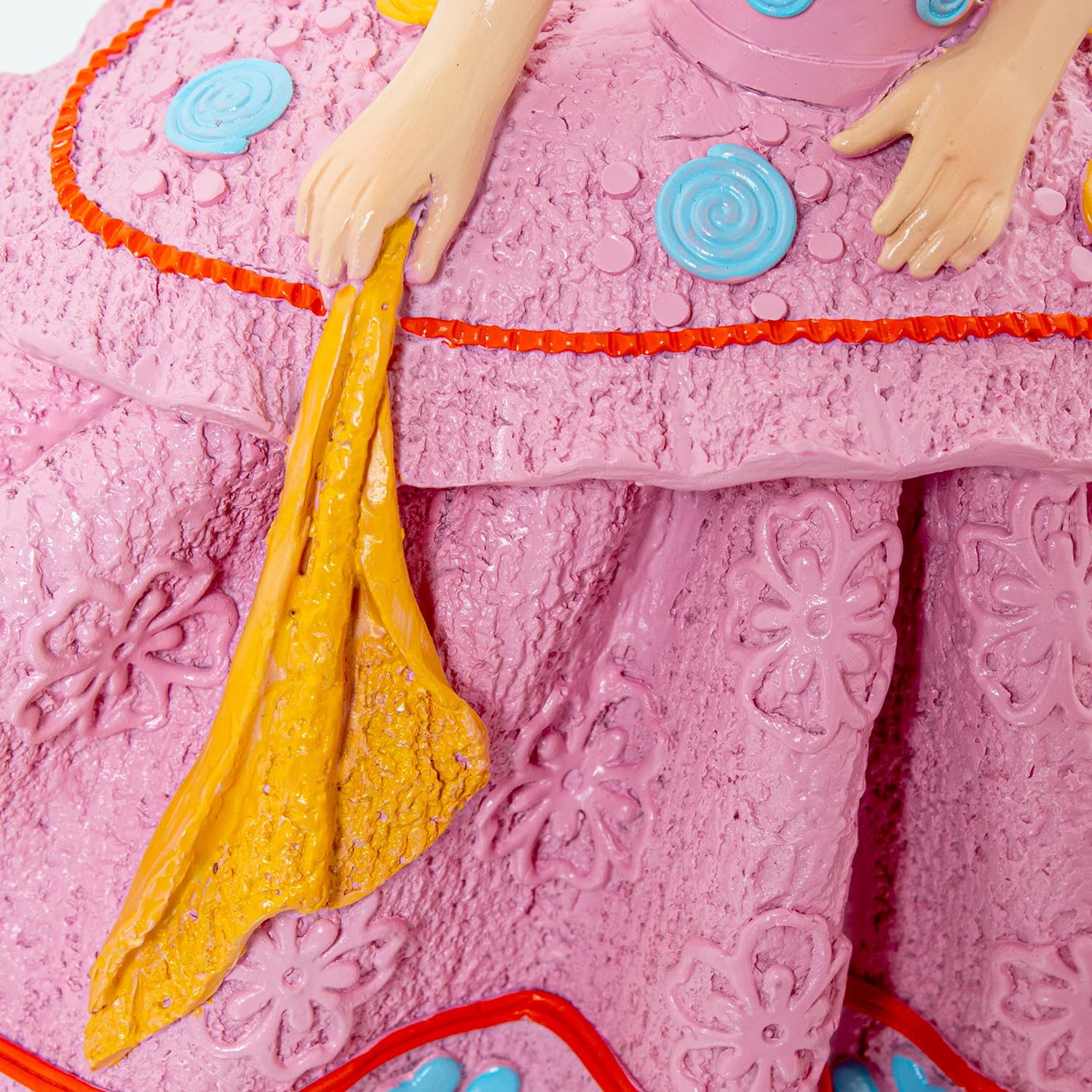 AlexandreHouse Figure Resin Menina Pink_25X12X18CM, Multicolor - Image 4