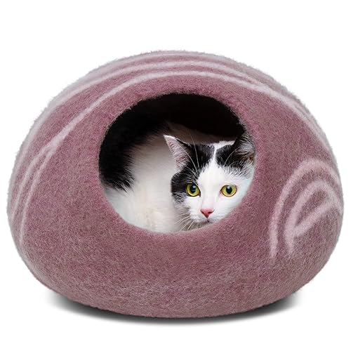 MEOWFIA Cat Cave – Premium Felt Cat Bed for Indoor
