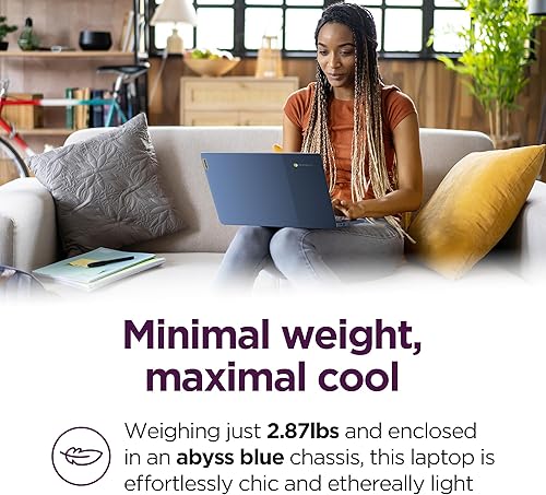 Miniatura 6 de Lenovo IdeaPad Slim 3 Chromebook - 2024 - Portátil ligero - Altavoces MaxxAudio Waves - Pantalla HD de 14" - Cámara HD 720p - Memoria de 4 GB -