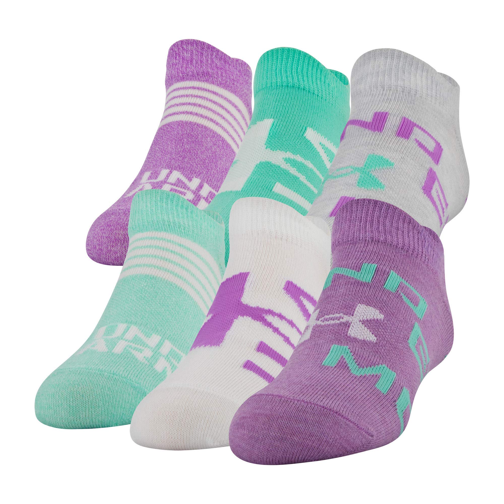 Under Armour Essential 2.0 Unisex-Kinder-Socken, leicht, 6 Paar Socken