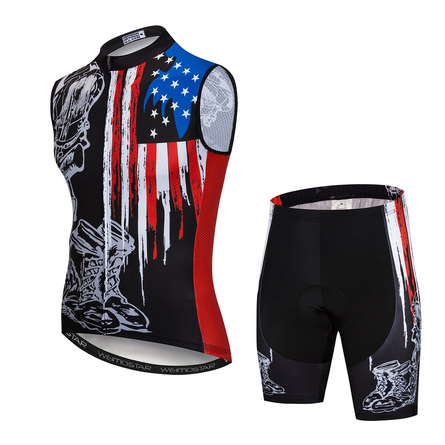 Ciclismo Jersey y Pantalones Cortos Conjunto Hombres Transpirable Bicicleta Camisa Verano al aire libre Juventud Bic