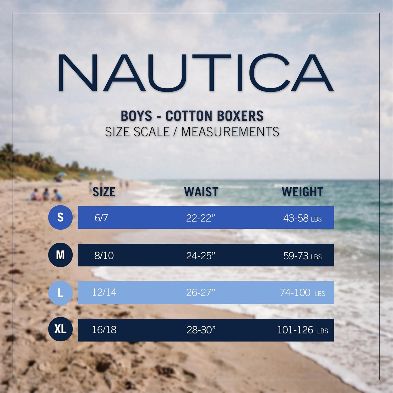 Nautica Boys Boxer Briefs - 3/6 Pack Comfort Stretch Cotton Kids Underwear Boxers for Boys with Contour Pouch (Sizes: 6-18)