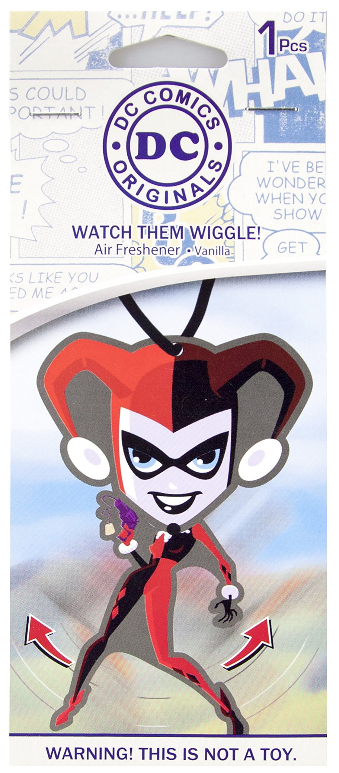 Plasticolor 005410R01 Wiggler DC Comics Harley Quinn Air Freshener