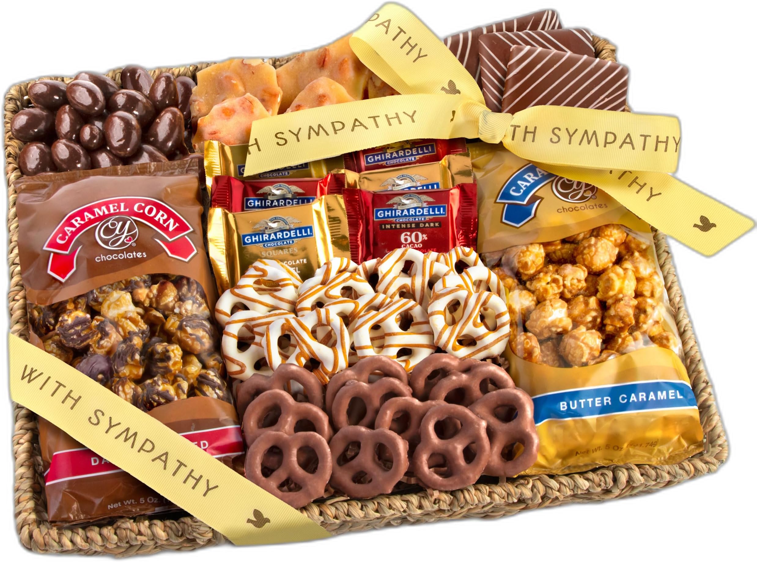 Sympathy Chocolate Caramel and Crunch Grand Gift Basket