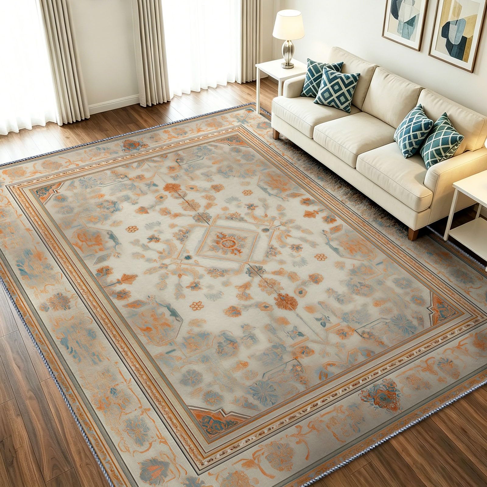 Tapis de Salon Oriental Chinois 160x230 cm Antidérapant