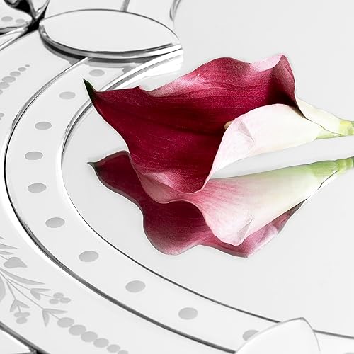 Miniatura 5 de SHYFOY Espejo veneciano para pared, 37 x 25 pulgadas, con forma de corazón, grandes para sala de estar, espejo decorativo sin marco, plateado para