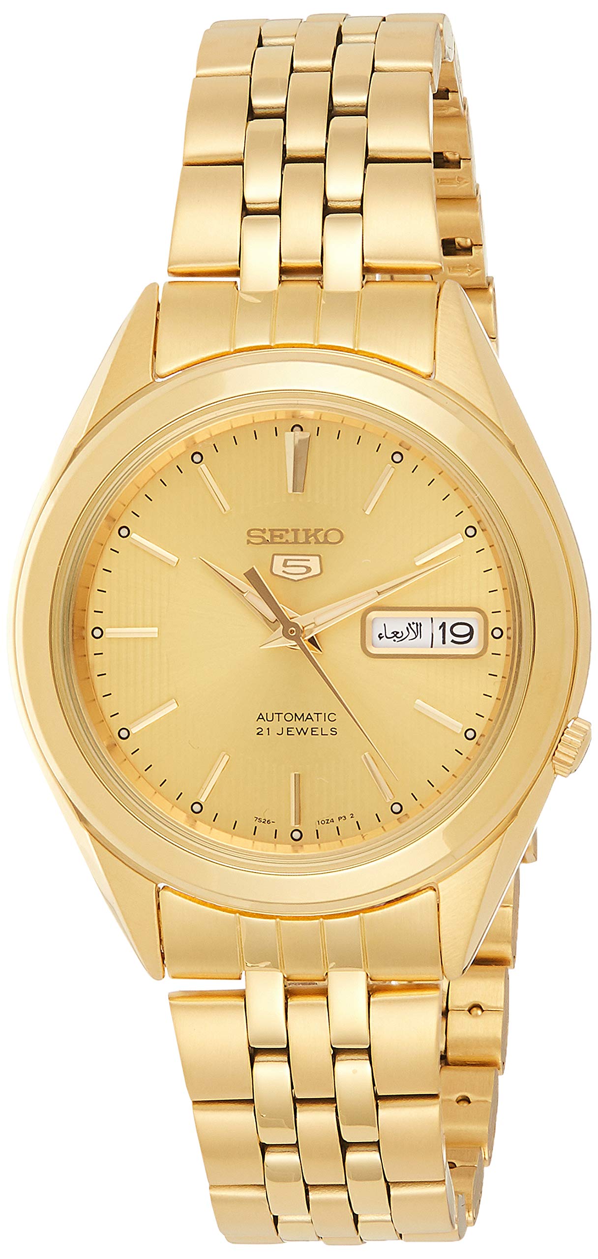 Seiko SNKL28 Montre Bracelet en Acier Inoxydable Doré