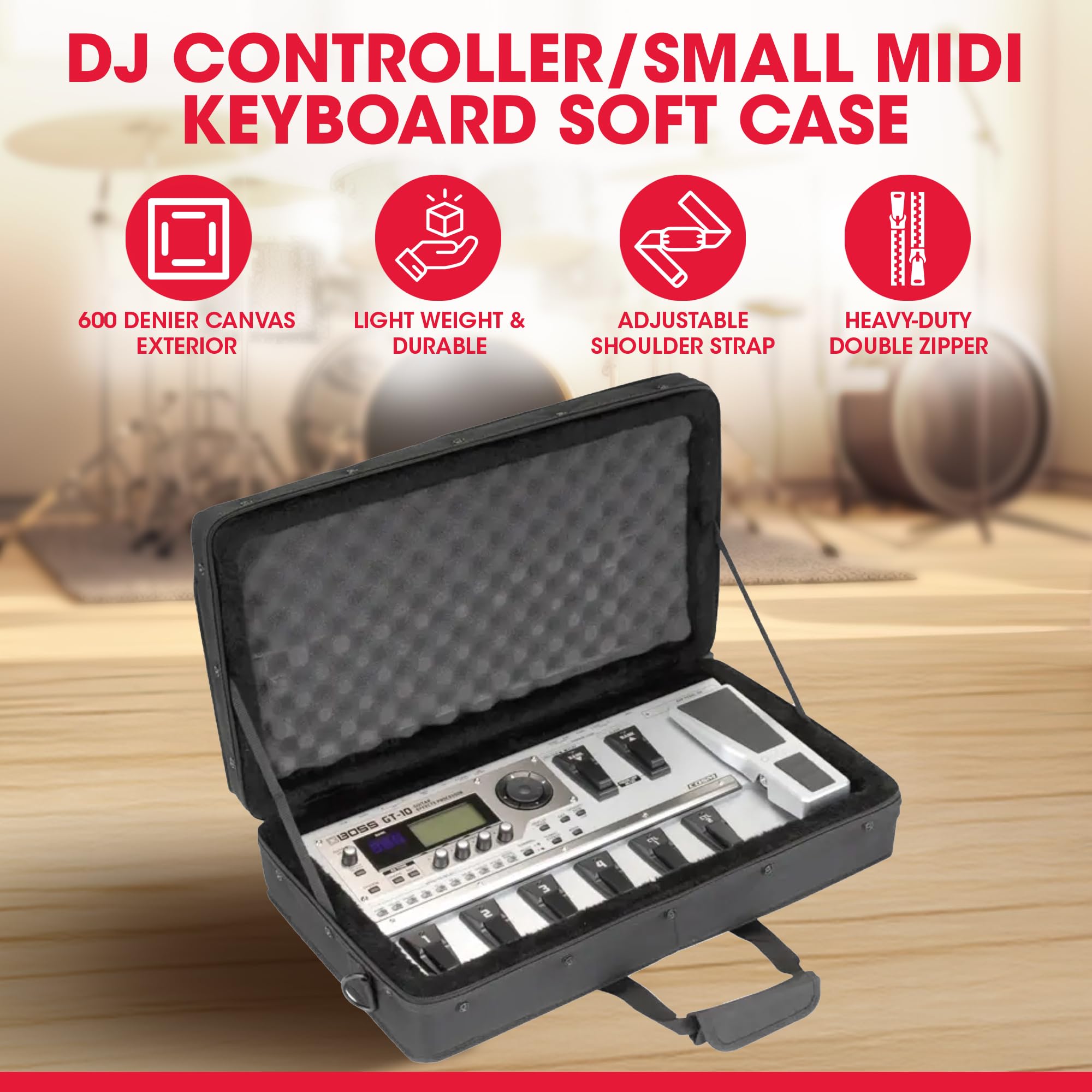 Amazon | SKB マルチエフェクター/フットコントローラー用セミハード