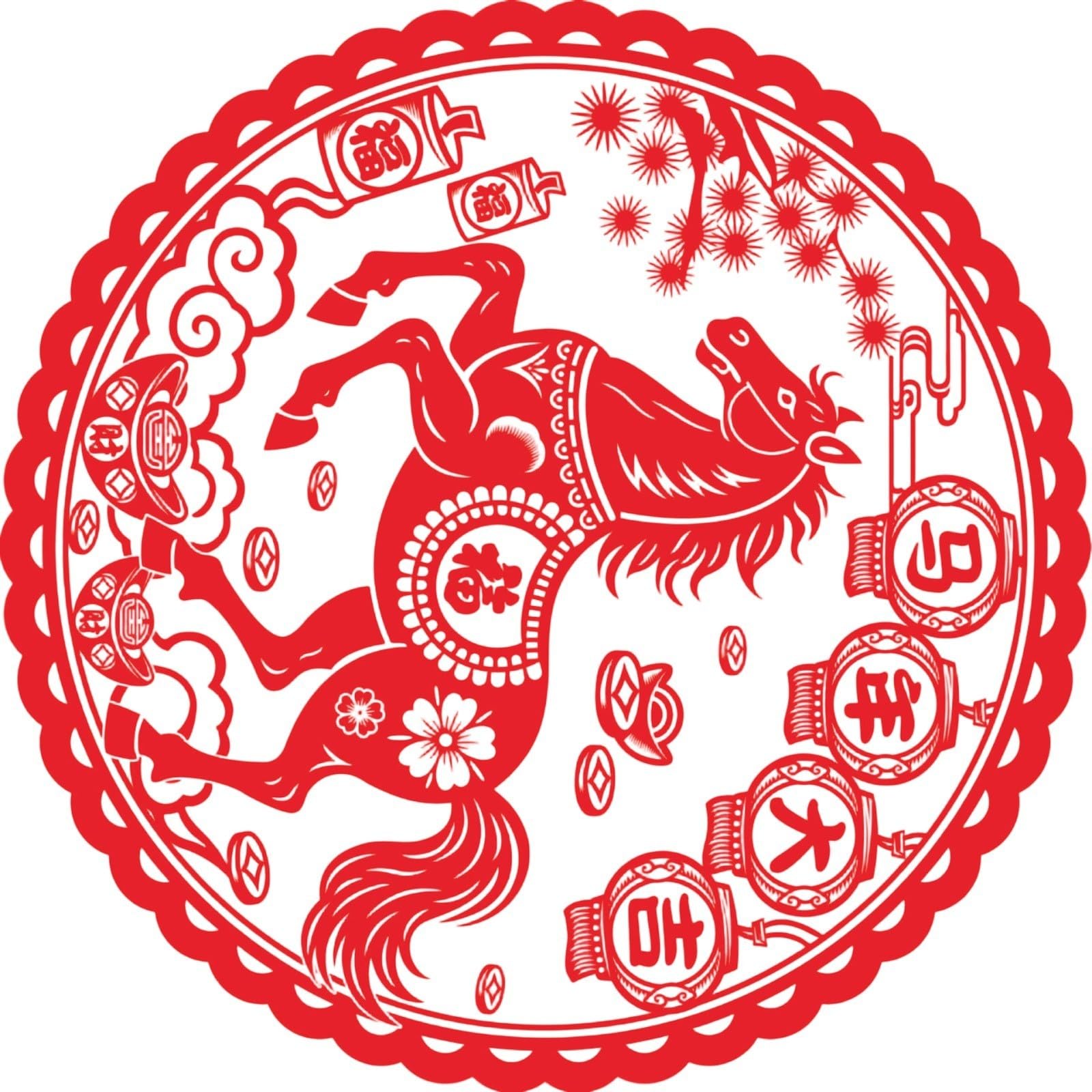 20Pcs 2026 Year of Horse Window Cling Decorations PVC Paper Cut Window Sticker for Chinese Spring Festival Decoration Year of the Horse Clings
