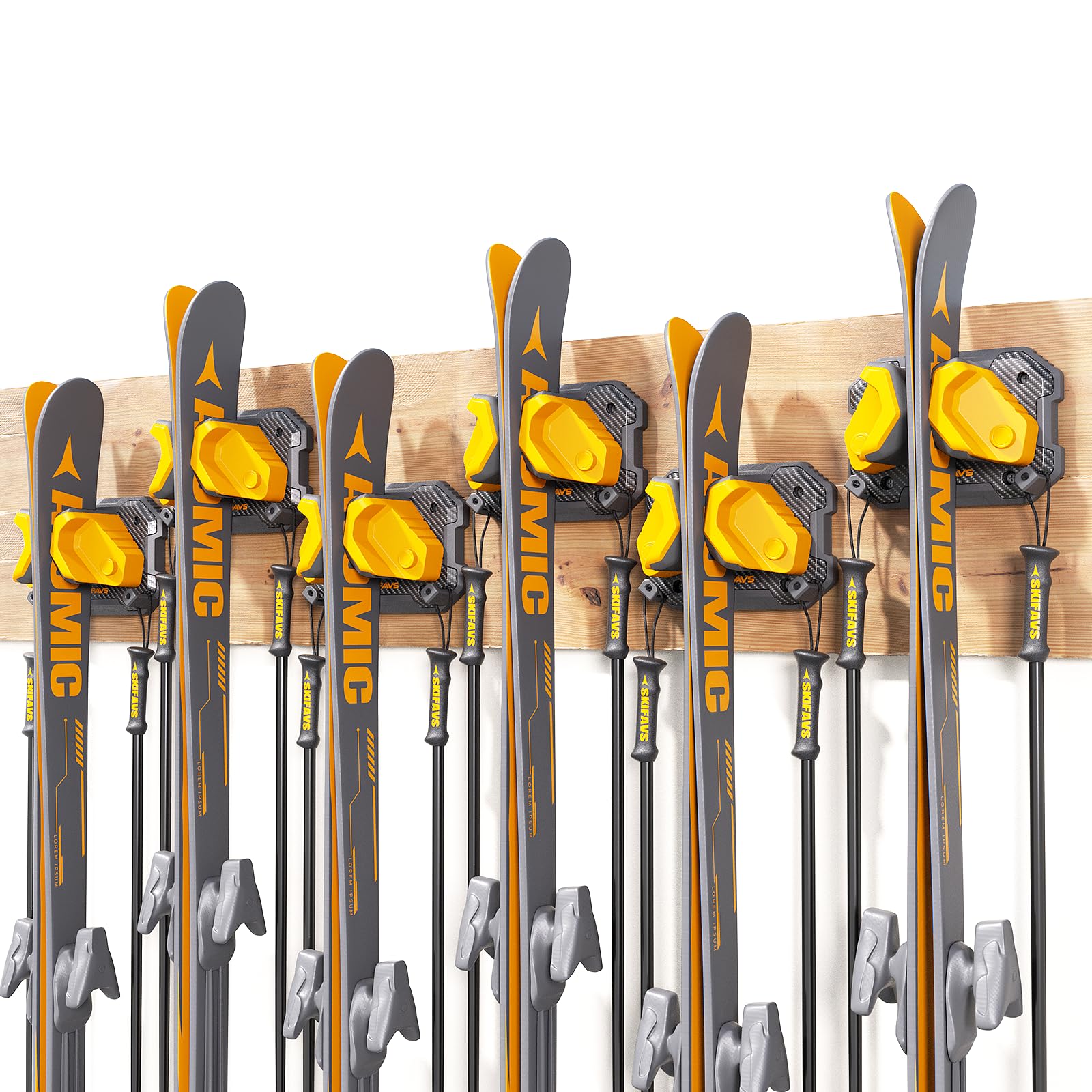 Skifavs Ski and Snowboard Wall Rack