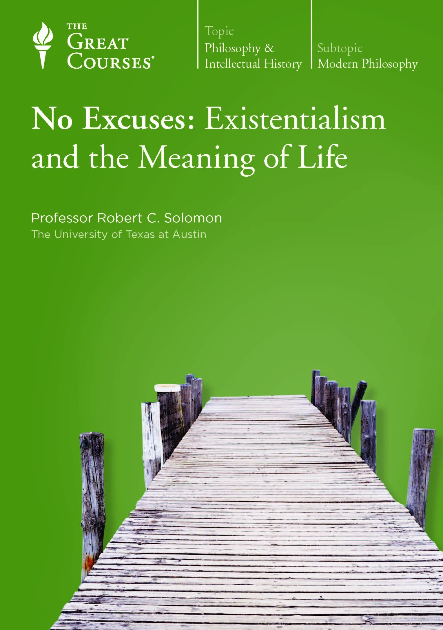 No Excuses: Existentialism and the Meaning of Life (DVD) (The Great Courses) [DVD]
