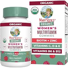 MARYRUTHS Organic Multivitamin Gummies for Women, Hair & Skin Health, 60ct