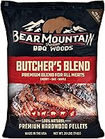 Vista 1 de Bear Mountain BBQ Premium Wood Butcher's Blend - Gránulos para ahumar, mezcla de pellets de madera dura totalmente natural para asar al aire libre