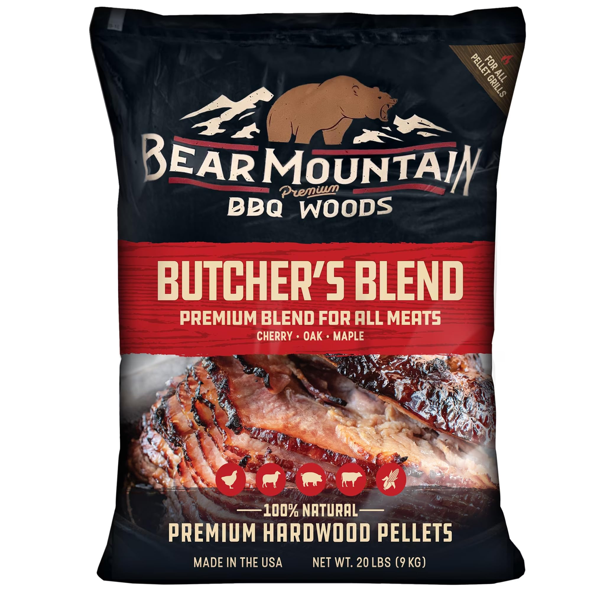 Bear Mountain BBQ Premium Wood Butcher's Blend Smoker Pellets