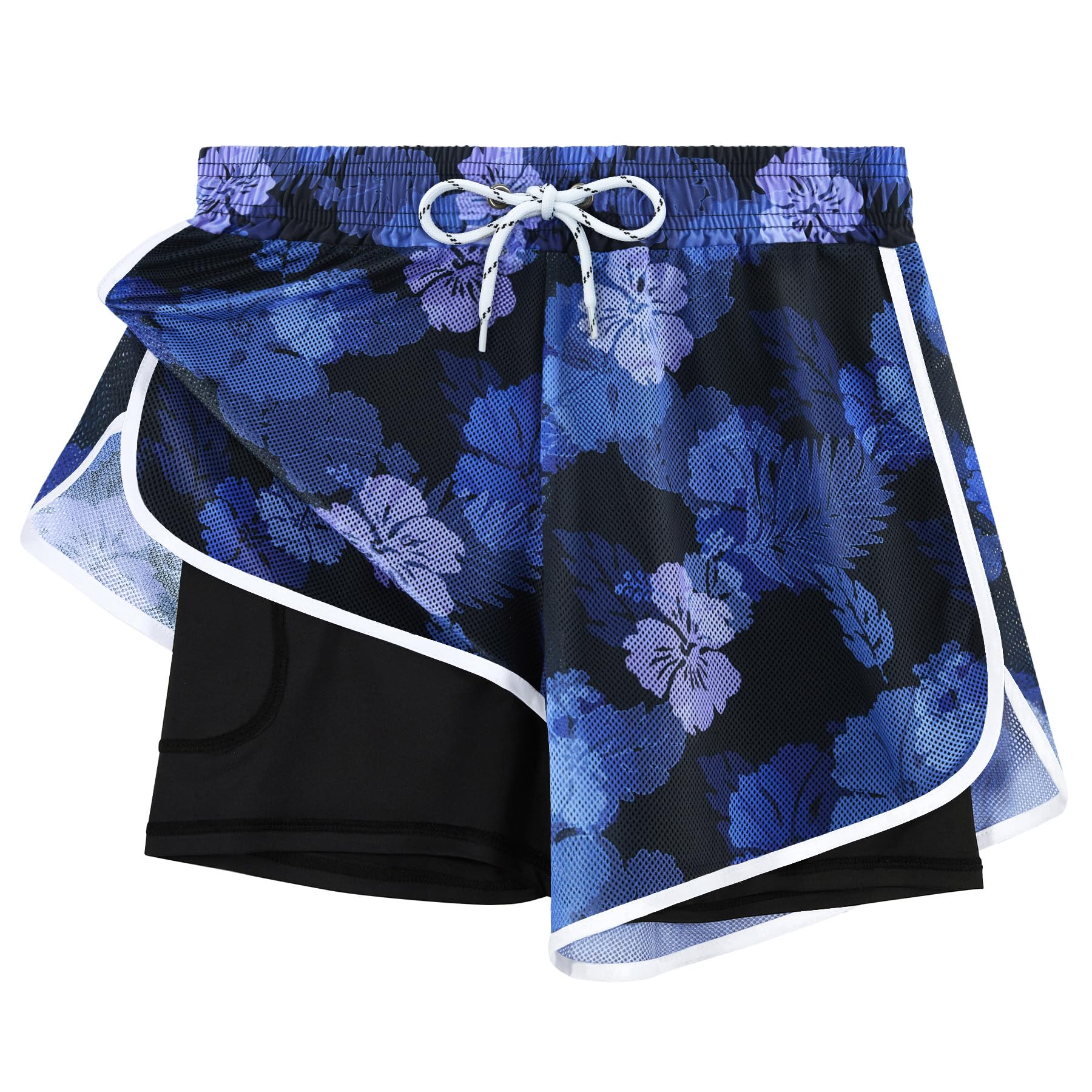 APTRO Damen Badeshorts Badehose Schwimmshorts Beach Strand Surf Shorts mit Innenhose