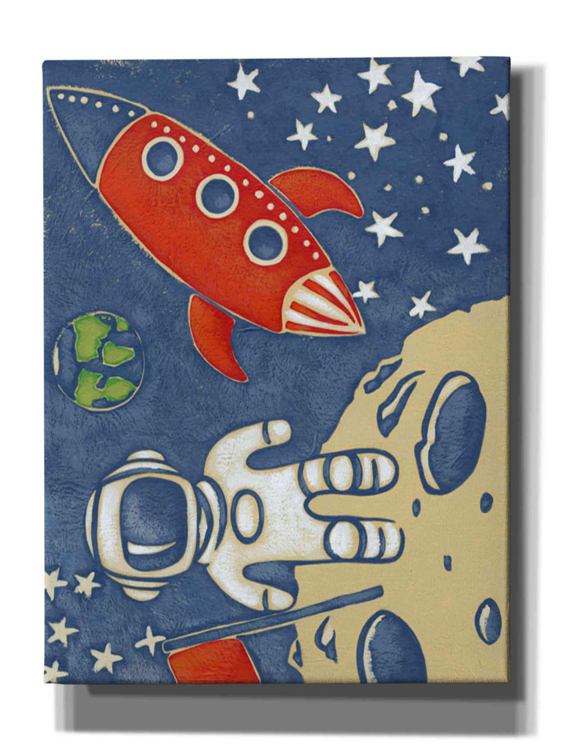 Epic Graffiti 'Space Explorer I' by Chariklia Zarris Canvas Wall Art, 16"x18"