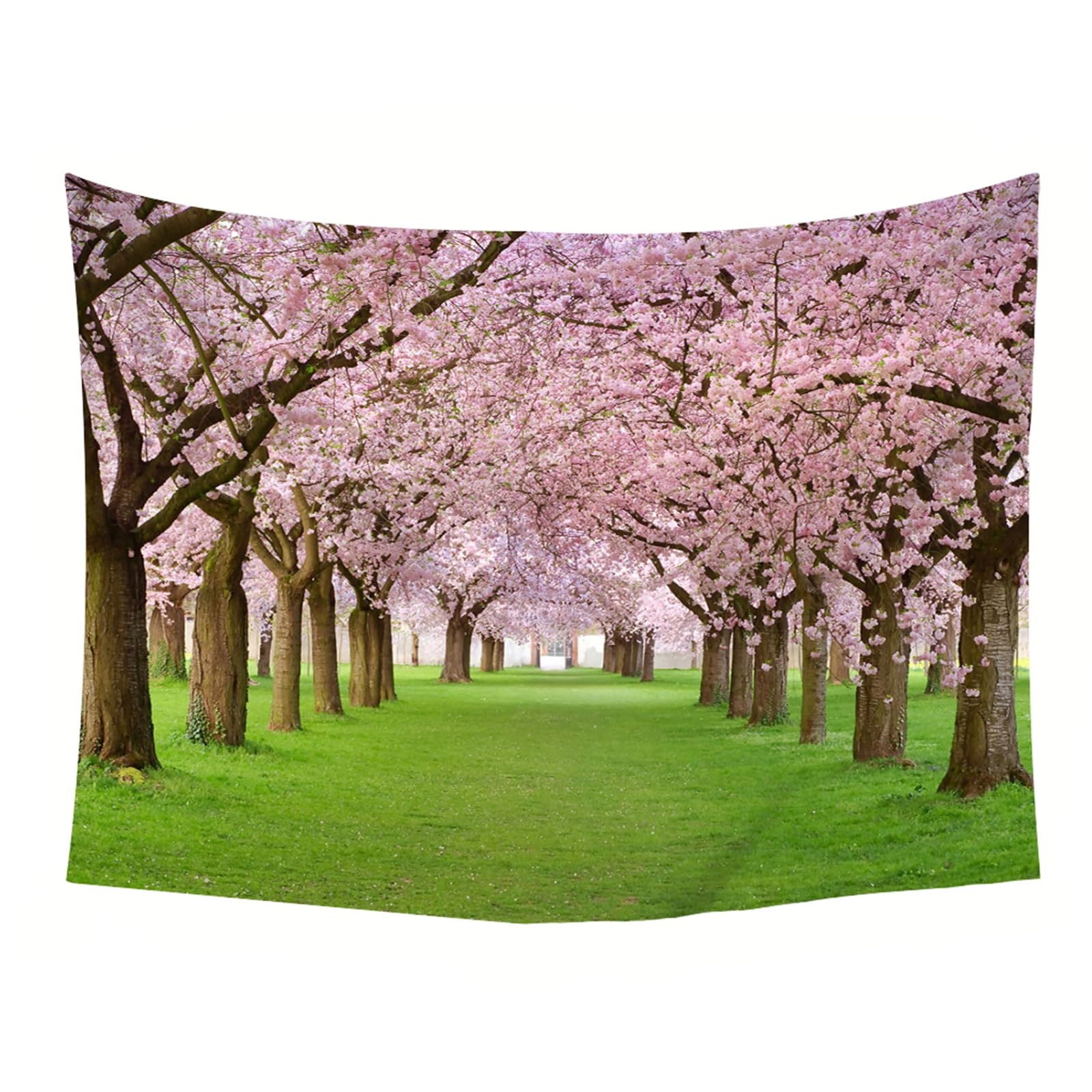 RDSGYZ Wandvorhang Landschaft Groß 256x350CM, Wandbehang Wandteppich Outdoor mit Motiv Bäume und Rasen Wandtuch Wanddeko Kinderzimmer Wohnzimmer Schlafzimmer Hintergrund