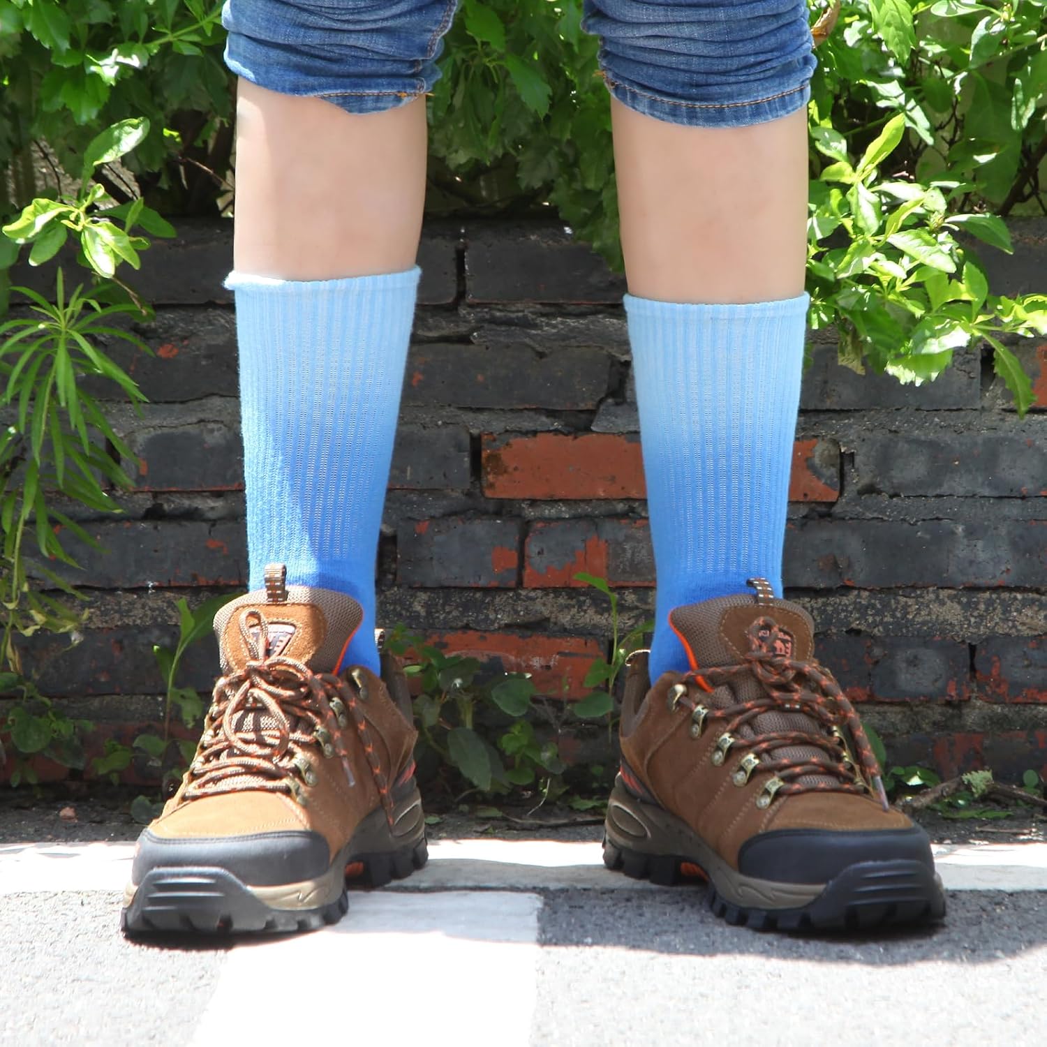 7 Pairs Pack Colorful Tie-dye Socks Men and Women Casual Fashion Crew Socks Cotton Socks - Image 7