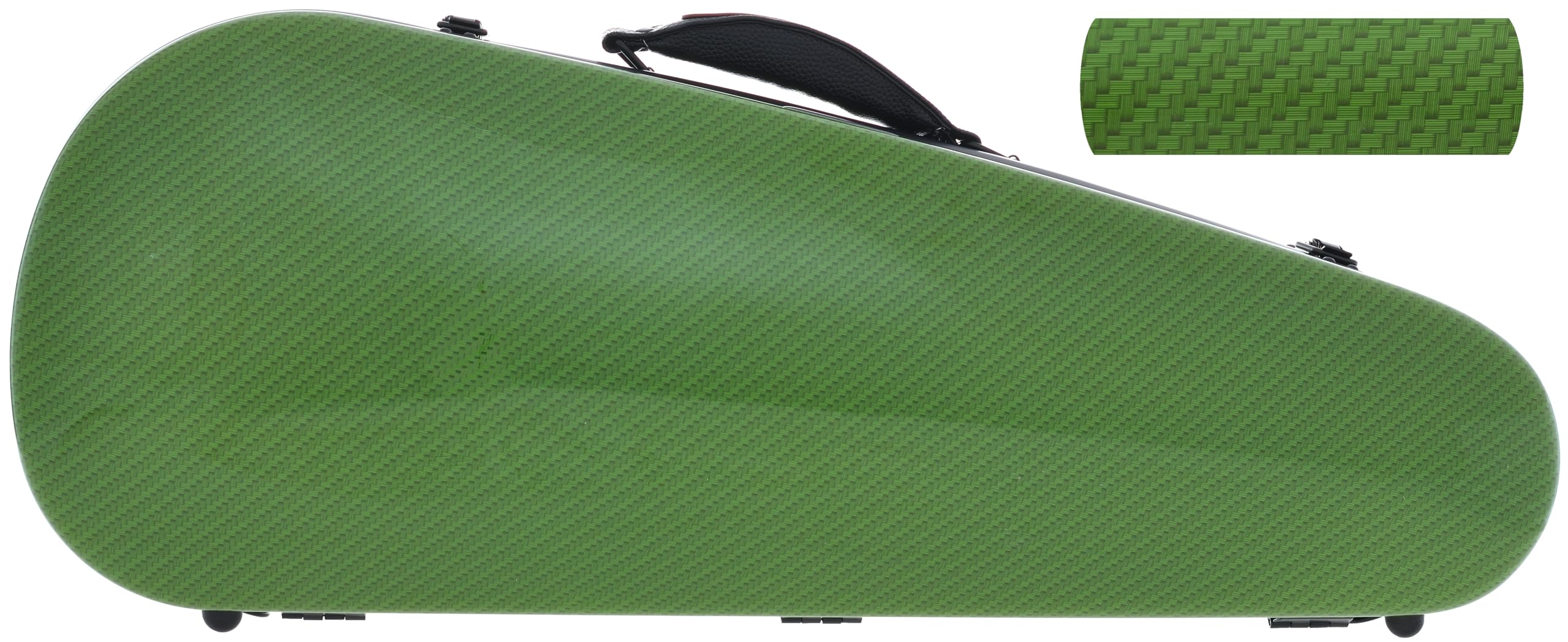 Geigenkoffer Fiberglass 4/4 SlimFlight special grün M-case + Bogenkoffer