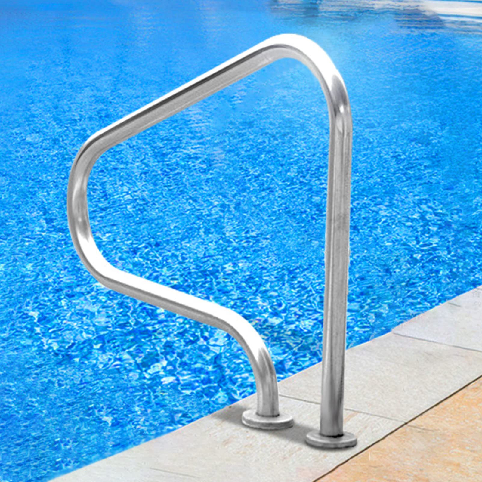 Barandilla de la piscina, piscina barandilla, 304 barandilla de acero inoxidable piscina escalera, fácil de instalar barandillas de la piscina enterrada