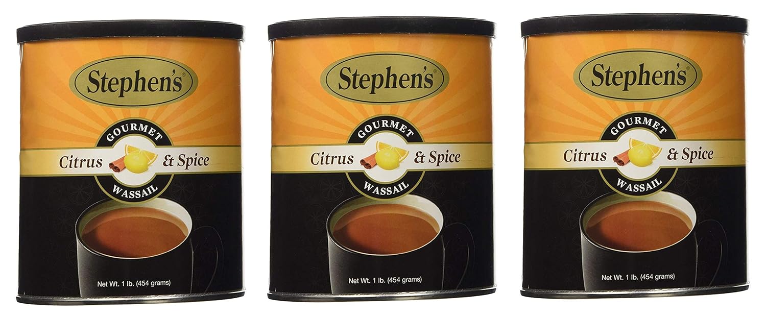 Stephen's Gourmet Wassail, Citrus and Spice, 16-Ounce Can (Pack of 3)