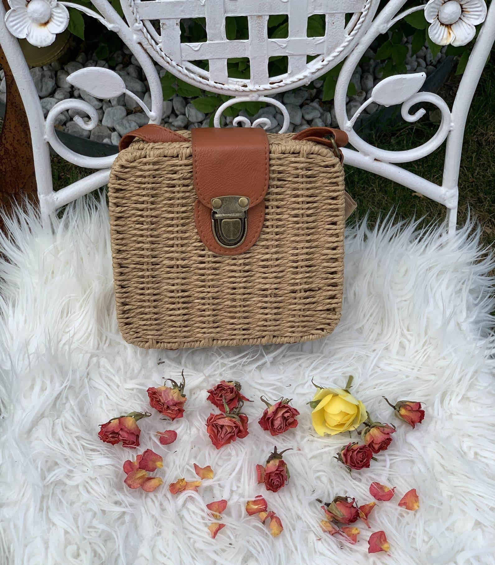 Korb handtasche eckig Clearance