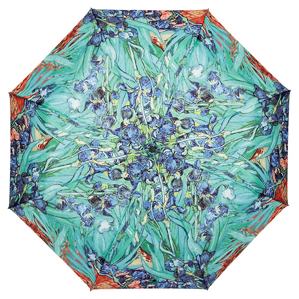 VON LILIENFELD parasol kieszonkowy Vincent van Gogh Iris wiatroodporny automatyczne otwieranie-zamykanie stabilny lekki kompaktowy