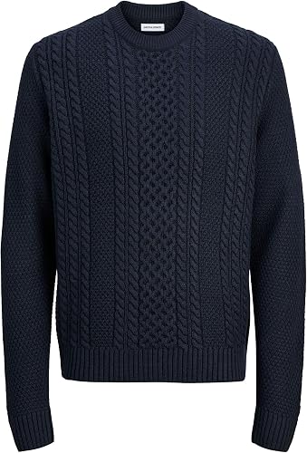 JACK & JONES Jjpaul Knit Crew Neck, Sky Captain, L Homme