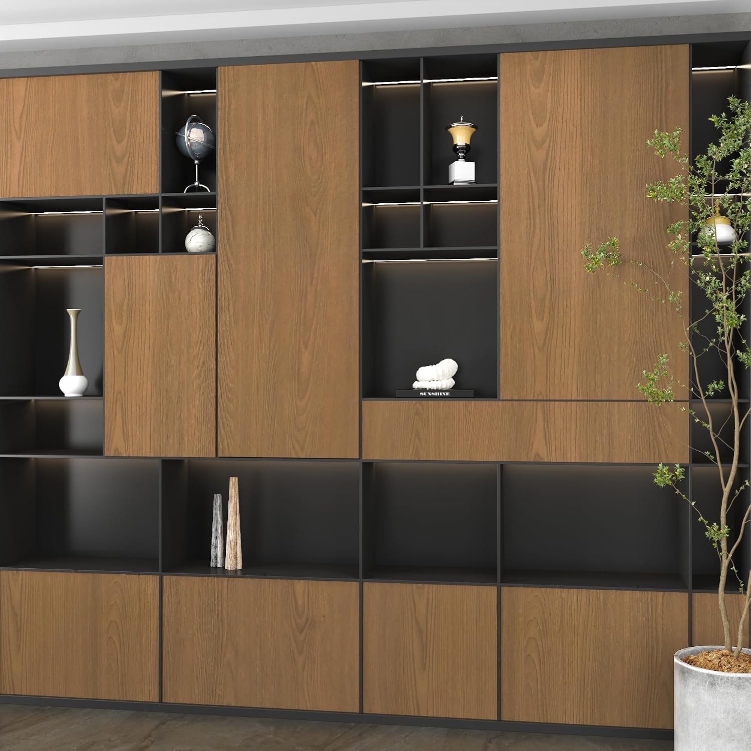 16"x118" Thickened Wood Grain Contact Paper Brown Peel and Stick Wallpaper Self Adhesive Wood Wallpapers Natural Removable Vinyl Wrap Wall Covering for Kitchen Cabintes Desks Shelf Countertops