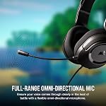 CORSAIR HS35 v2 Multiplatform Wired Gaming Headset – Flexible Omni-Directional Microphone – Universal 3.5mm Connection – PC, Mac, PS5, PS4, Xbox, Nintendo Switch, Mobile – Carbon