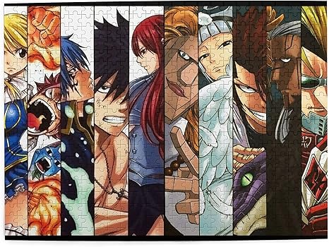 Amazon Co Jp フェアリーテイル パズル ナツ ルーシィ ハッピー キャラクター 印刷 Fairy Tail 木製ジグソー 初心者向け 漫画 萌えグッズ 部屋飾り物 子供 大人 プレゼント 300 500 1000ピース おもちゃ