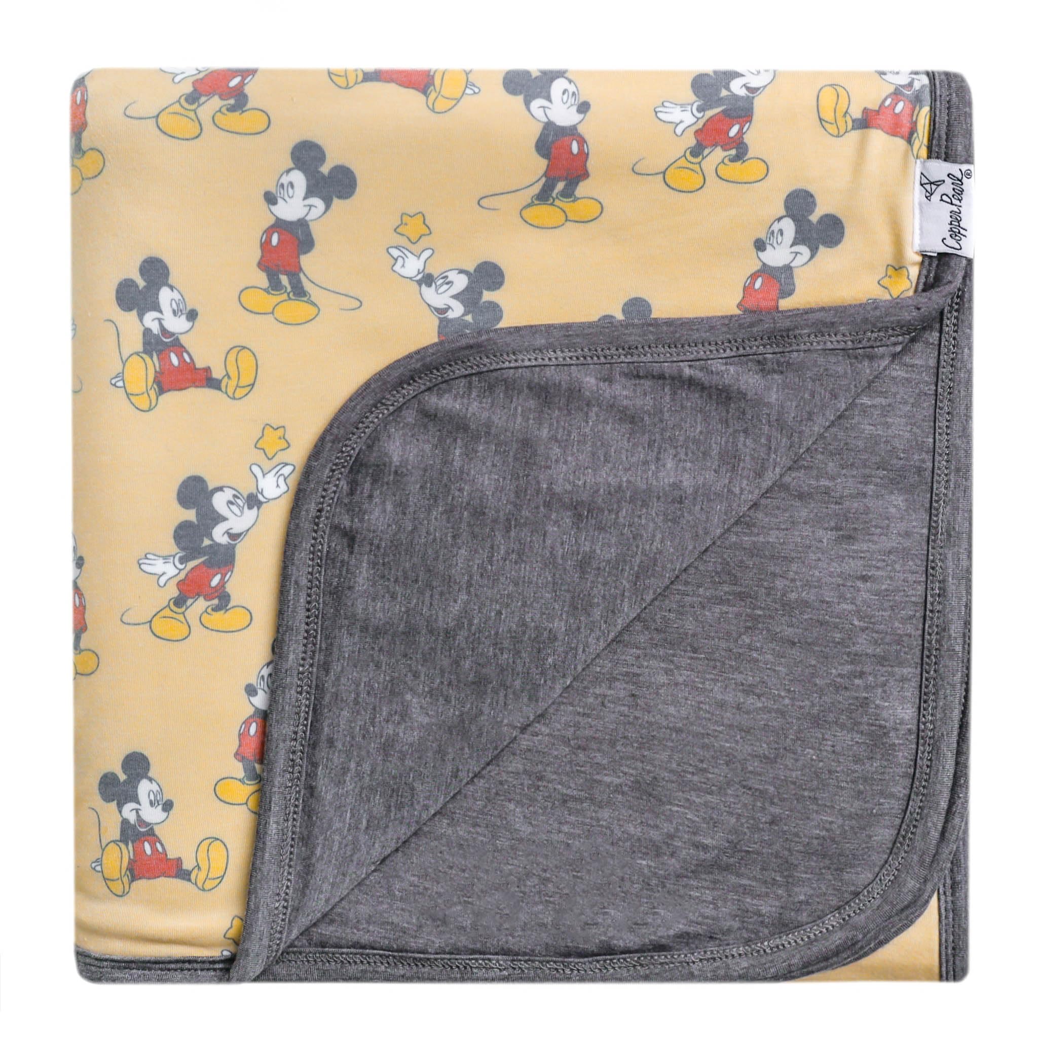 Photo 1 of **very used**Copper Pearl Jumbo 3-Layer Baby Blanket: Soft Baby Quilts for Boys and Girls | Breathable, Cozy, Toddler Blanket | Baby Quilt for Newborns | 46x46 Premium Polyester/Rayon | Mickey Mouse