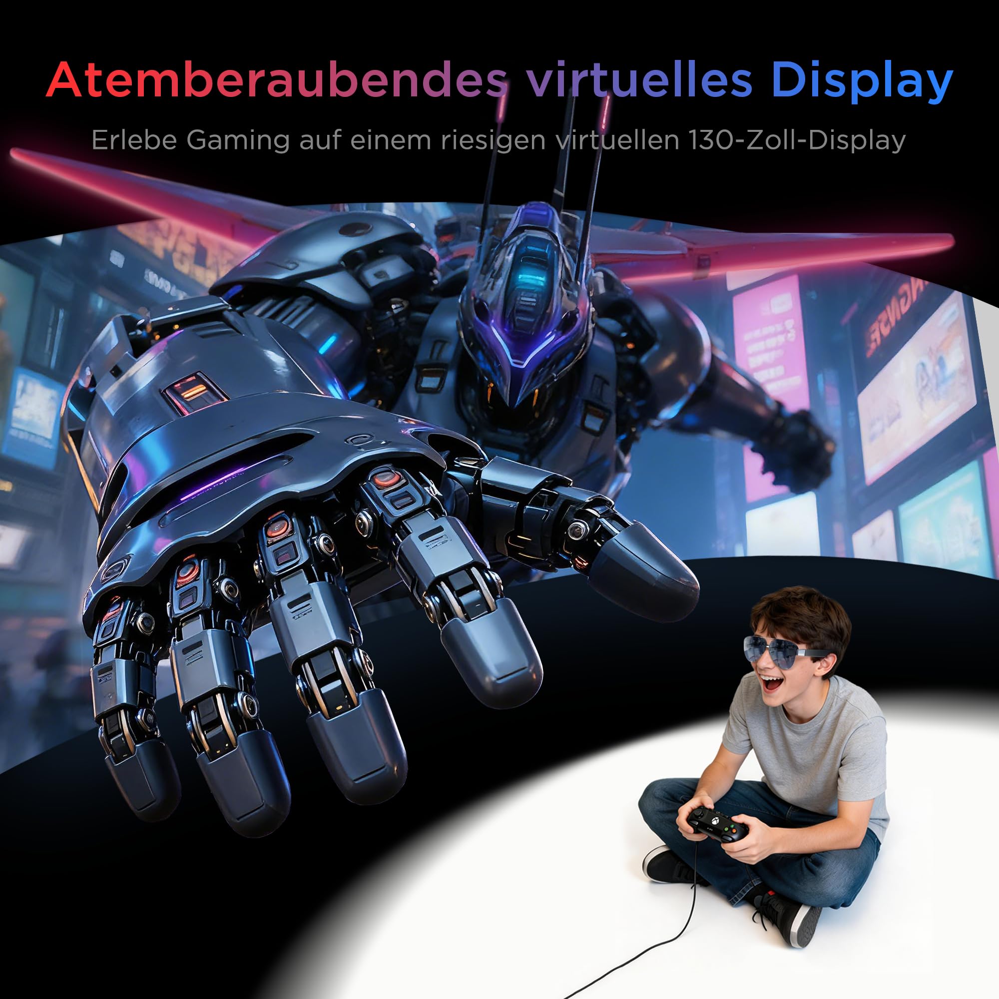 Lenovo Legion Brille 2 | Micro-OLED-Technologie | Plug-and-Play | Compatibel mit Lenovo Legion Go
