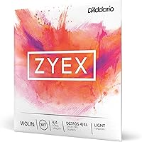 Vista 7 de D'Addario Zyex - Juego de cuerdas para violín (escala 4/4, tensión media)