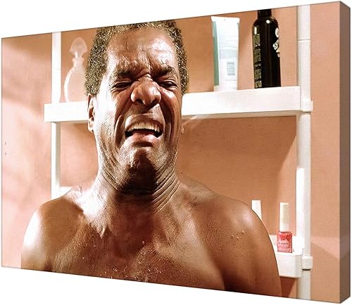 Vista 15 de Divertido Arte de Pared de Baño de Película - Pósteres de Humor de la Película Primo Eddie para Decoración de Navidad - Impresiones en Lienzo