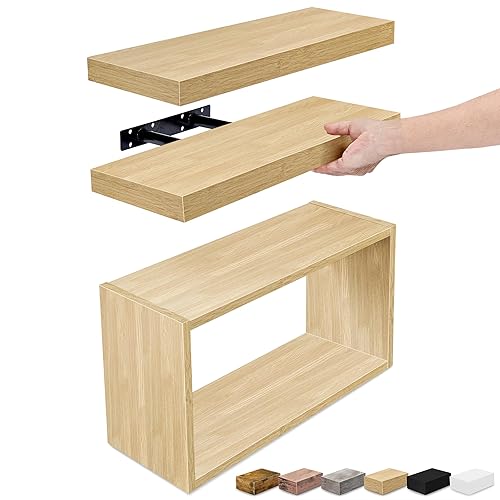 Sorbus Floating Shelves for Wall Set of 3 - Bathroom
