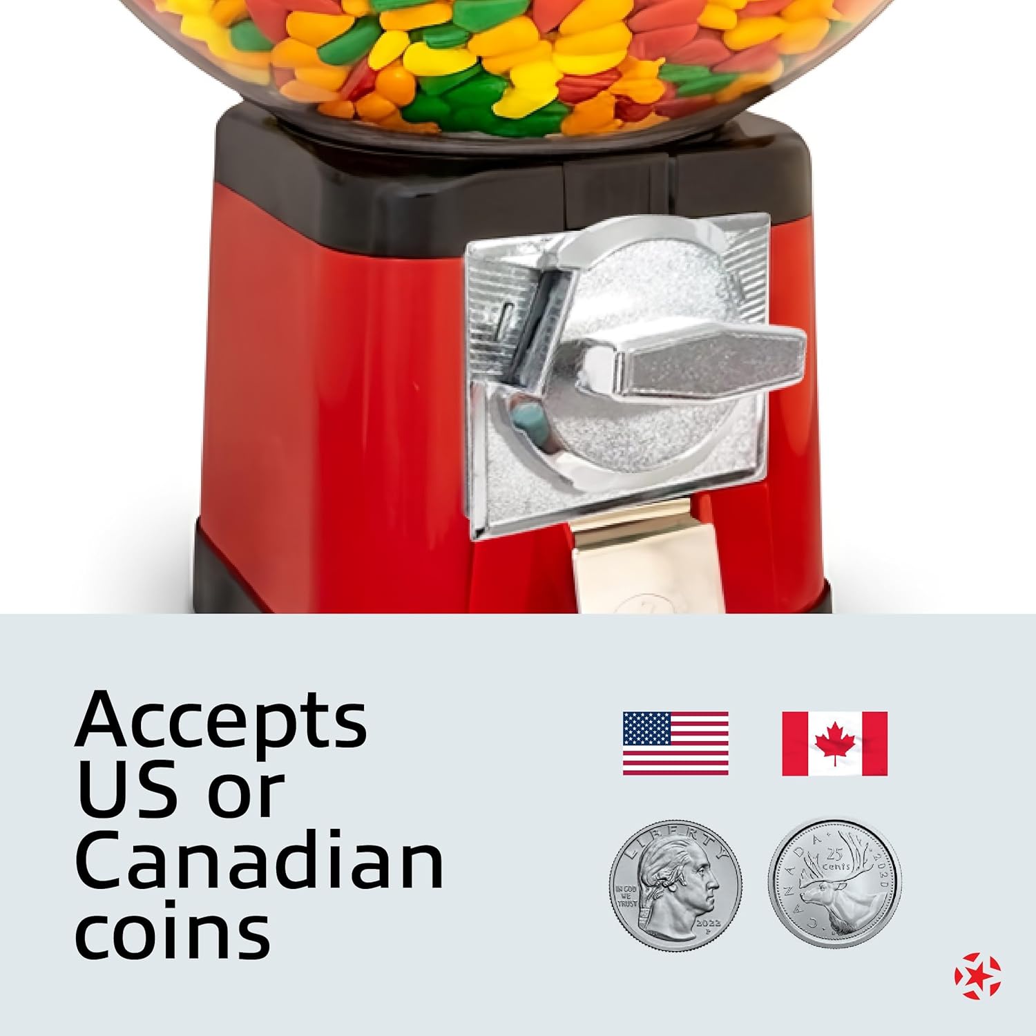 75 Cent Coin Mechanism for Beaver Machines. 0.75 Cent Purchase Coin Mech for Beaver Gumball Machine Candy Machine. Fit SB, RB, SB & BGB Replacement Part for Gumballs and Candy Vending Machines - New