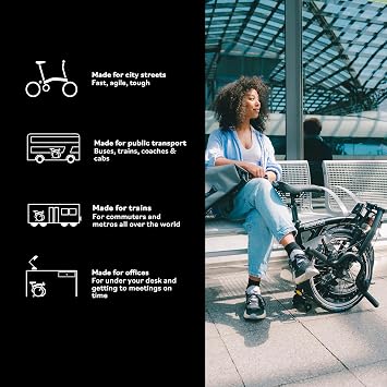 Brompton Folding Commuter Bike C Line 2-Speed | Compact, Lightweight, Urban Bike for Adults