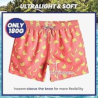 Vista 5 de maamgic Mens Swim Trunks 5" with Mesh Lining Quick Dry Bathing Suits for Men Swim Shorts Swimwear