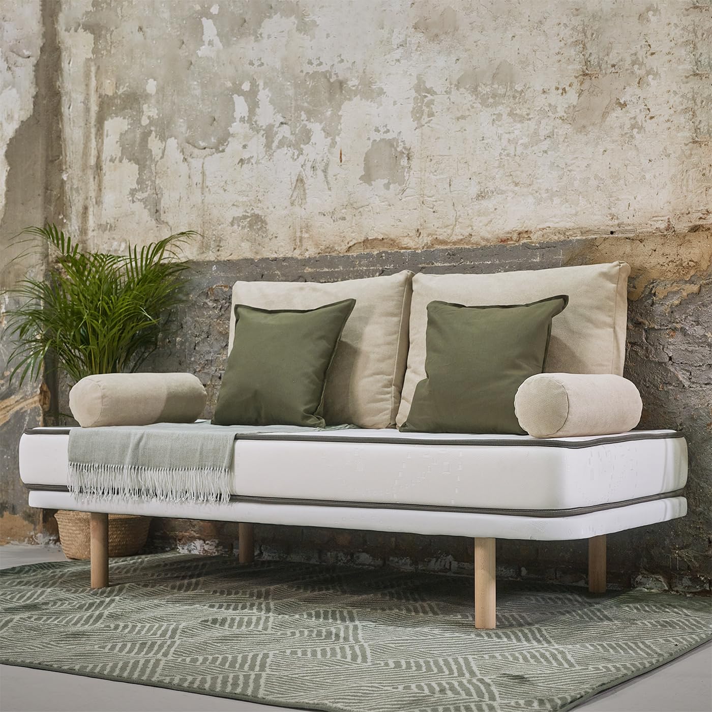 MAXCOLCHON Colchón Articulable Manhattan de 17cm con Firmeza Elástica y Espuma Adaptable para Camas Articuladas y Somieres Eléctricos (120x190 cm)